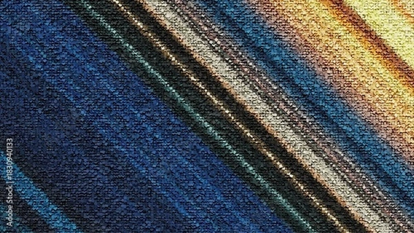 Fototapeta 細かい粒子で構成された青い模様