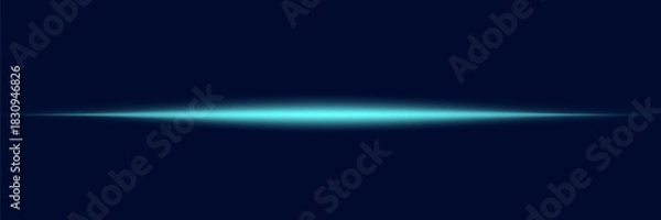 Fototapeta Dynamic Blue Light Lines with Bright Laser Rays and Motion Blur – Glowing Flare and Fast Energy Wave Illustration on Abstract Black Background for Modern Technology Concepts