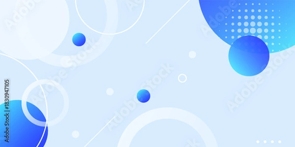 Fototapeta Abstract modern dynamic blue geometric background. vector design concept. Decorative web layout or poster, banner. eps10