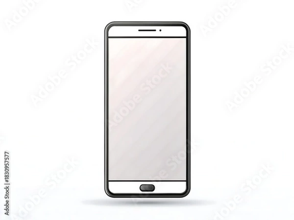 Fototapeta Blank smartphone isolated on white background