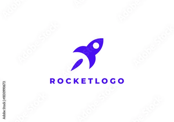 Obraz rocket logo vector