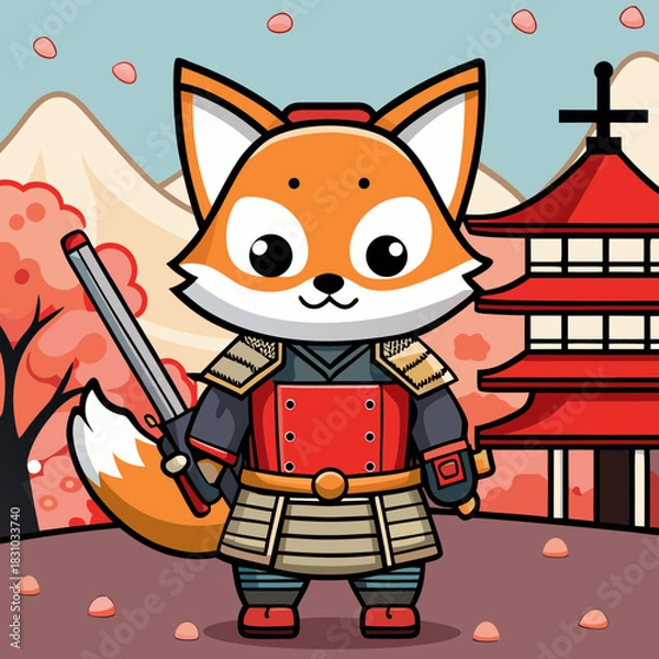 Fototapeta Young girl with glasses happily writing in a notebook at her desk