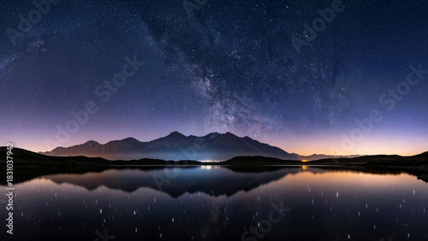 Obraz sunrise over the lake