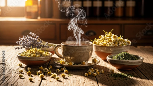 Obraz still life with tea