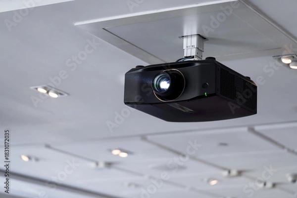 Obraz ceiling projector in conference room for presentation