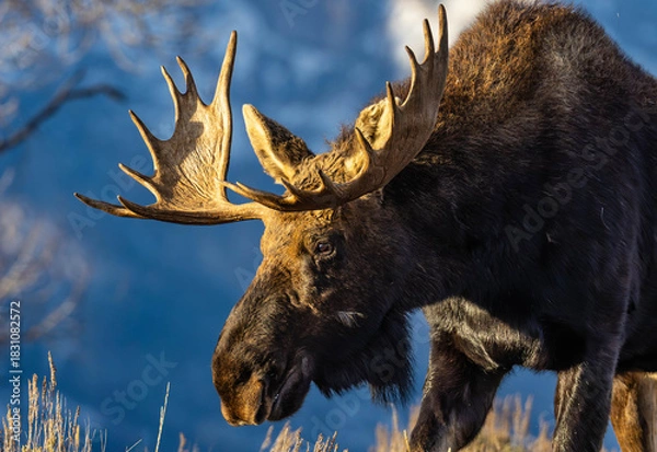 Fototapeta Close-up of Large Moose