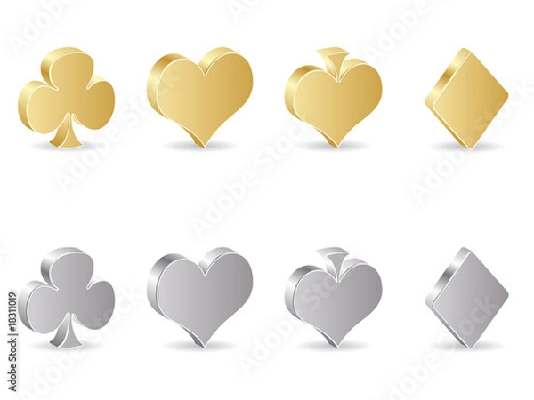 Fototapeta casino elements