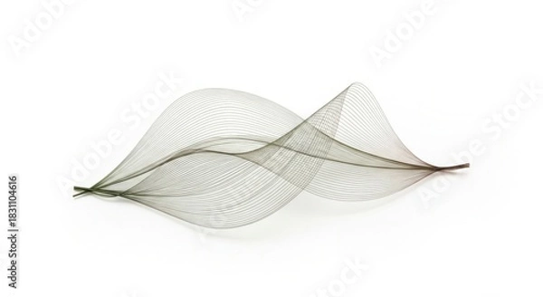 Fototapeta Abstract flowing lines abstract art for design background