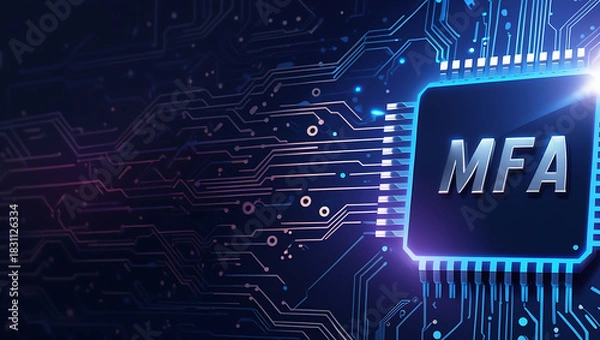 Obraz Multifactor Authentication Security Visualization Highlighting Secure Identity Verification, Encrypted Access Control, and Multi-Layer Protection for Modern Digital Platforms