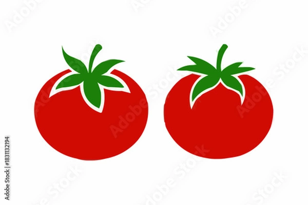 Fototapeta tomato vector illustration