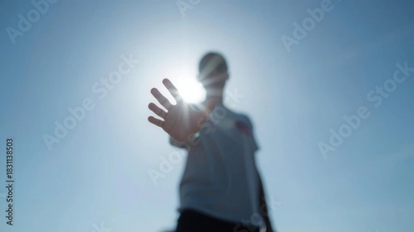 Fototapeta Taking control of your future understanding term life insurance in everyday life outdoors clear perspective financial security