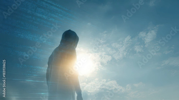 Fototapeta Empowering futures understanding term life insurance benefits online informative article digital space perspective