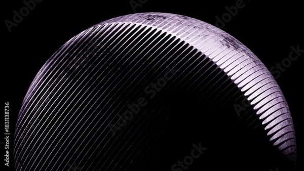 Fototapeta Close-up of Textured Metallic Surface. Modern abstract 3D illustration with clean composition and soft lighting. Ideal for technology projects, branding, web design, presentations and social media.