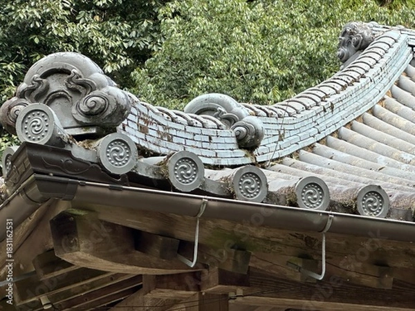 Obraz chinese temple roof