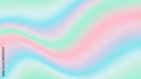 Obraz Abstract Blue Liquid Surface with Smooth Creamy Texture, Satin Waves, and Glossy Light Patterns for Digital Design, Cosmetic, and Skincare Projects