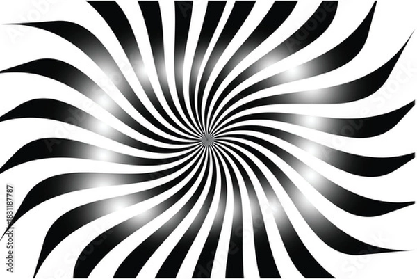 Obraz Minimal Sunburst Background with Soft Light Beams