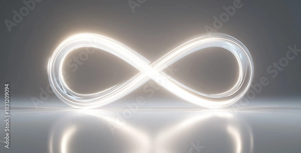 Obraz Glowing Infinity Light Symbol