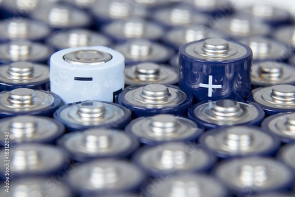 Obraz Composition with alkaline batteries