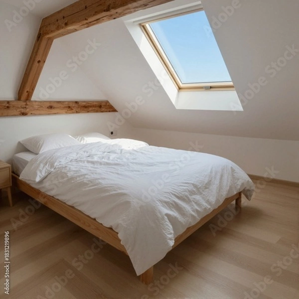 Obraz Attic Bedroom Cozy