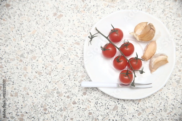 Obraz tomatoes cherry on a plate