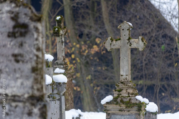 Obraz Stary protestancki cmentarz