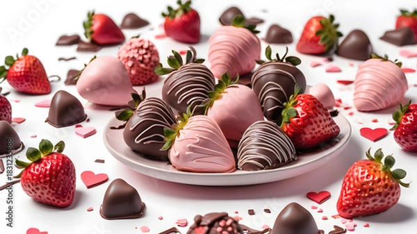 Obraz Chocolate-covered strawberries	