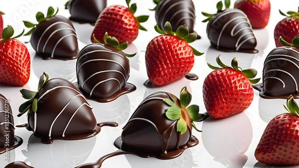 Obraz Chocolate-covered strawberries	