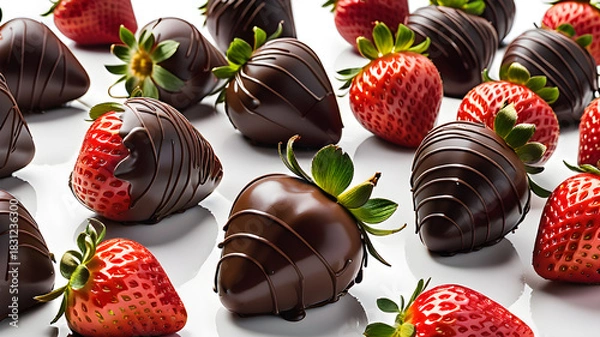 Obraz Chocolate-covered strawberries	