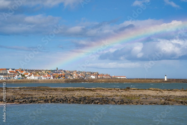 Obraz View over Anstruther in the East Neuk in Scotland 