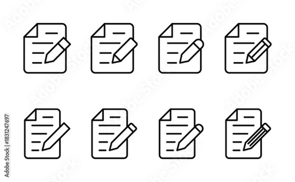 Fototapeta Note icon vector. notepad sign and symbol