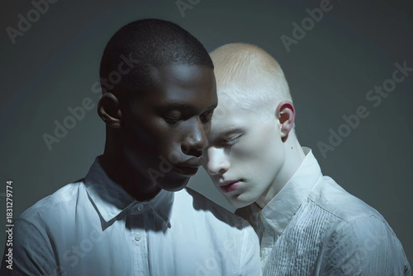 Fototapeta Intimate Embrace of Two Men