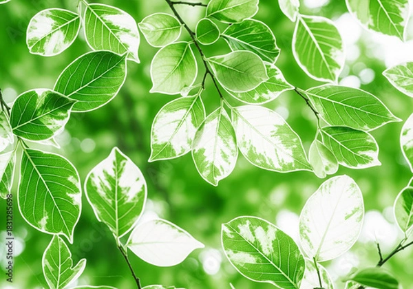 Obraz green leaf background