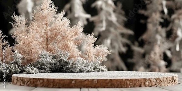 Fototapeta Nature scene with product display