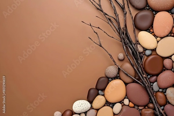 Fototapeta Nature scene for beauty branding