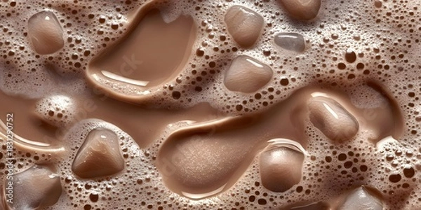 Fototapeta Creamy iced beverage