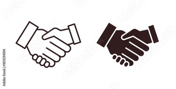 Obraz Partnership icon symbol. Vector EPS 10. line and glyph icon