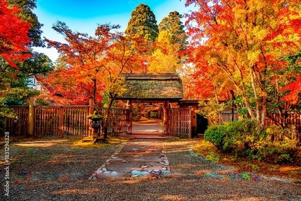 Obraz 由布院の紅葉