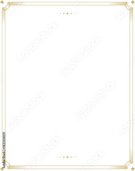 Obraz Vertical 4:5 gold frame for social media posts