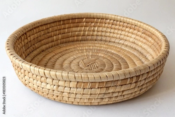 Fototapeta empty wicker basket