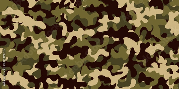 Fototapeta Camouflage background. Seamless pattern.Vector. 迷彩パターン テクスチャ 背景素材