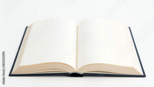 Obraz Open book with blank pages a gateway to imagination