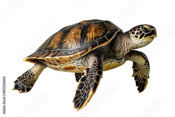 Obraz Turtle Isolated White Background,Transparent PNG