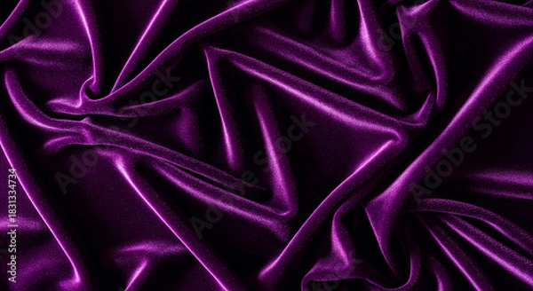 Obraz purple pleated fabric texture
