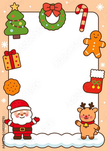 Obraz 크리스마스 배경 일러스트