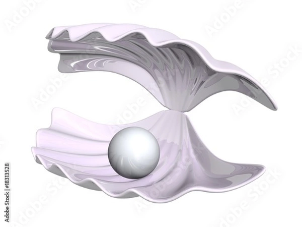 Fototapeta Pearl in shell