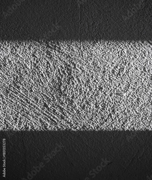 Fototapeta Textured Black and White Wall with Light and Shadow Contrast