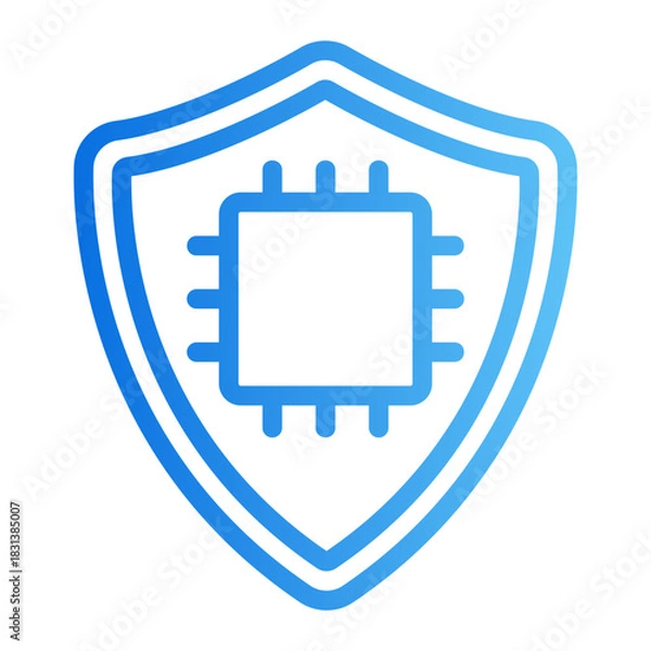 Obraz Cybersecurity ai Gradient icon