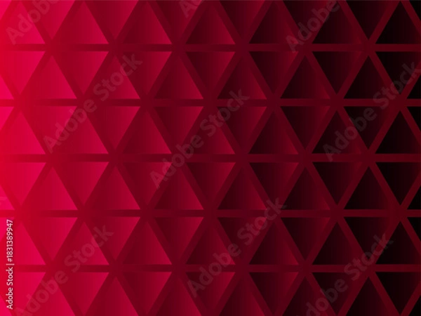Fototapeta Dark Red Smooth Triangle Gradient