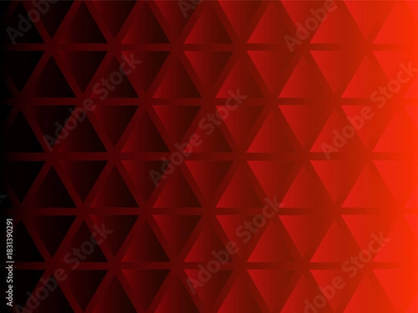 Fototapeta Red Purple Blue Gradient Triangle Pattern