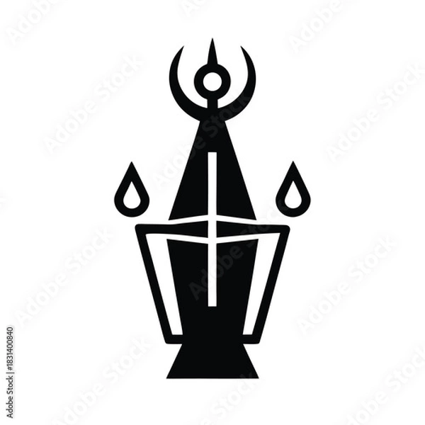 Obraz Morning Ritual Vector Illustration